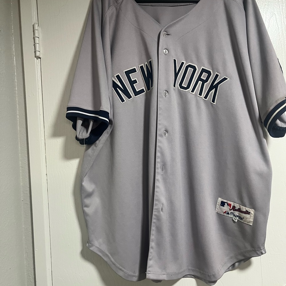 Majestic Gray New York Jersey